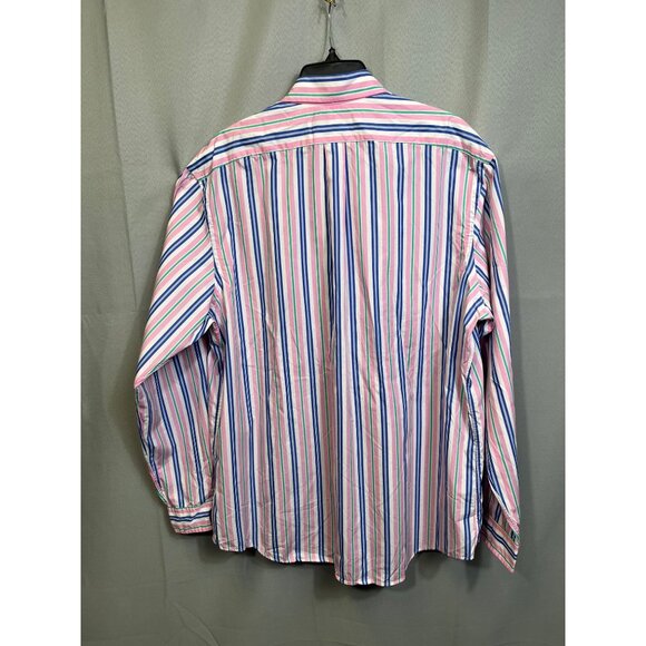 Ralph Lauren SKU 7541 Multicolor Striped Dress Shirt Size XXL - Picture 2 of 13